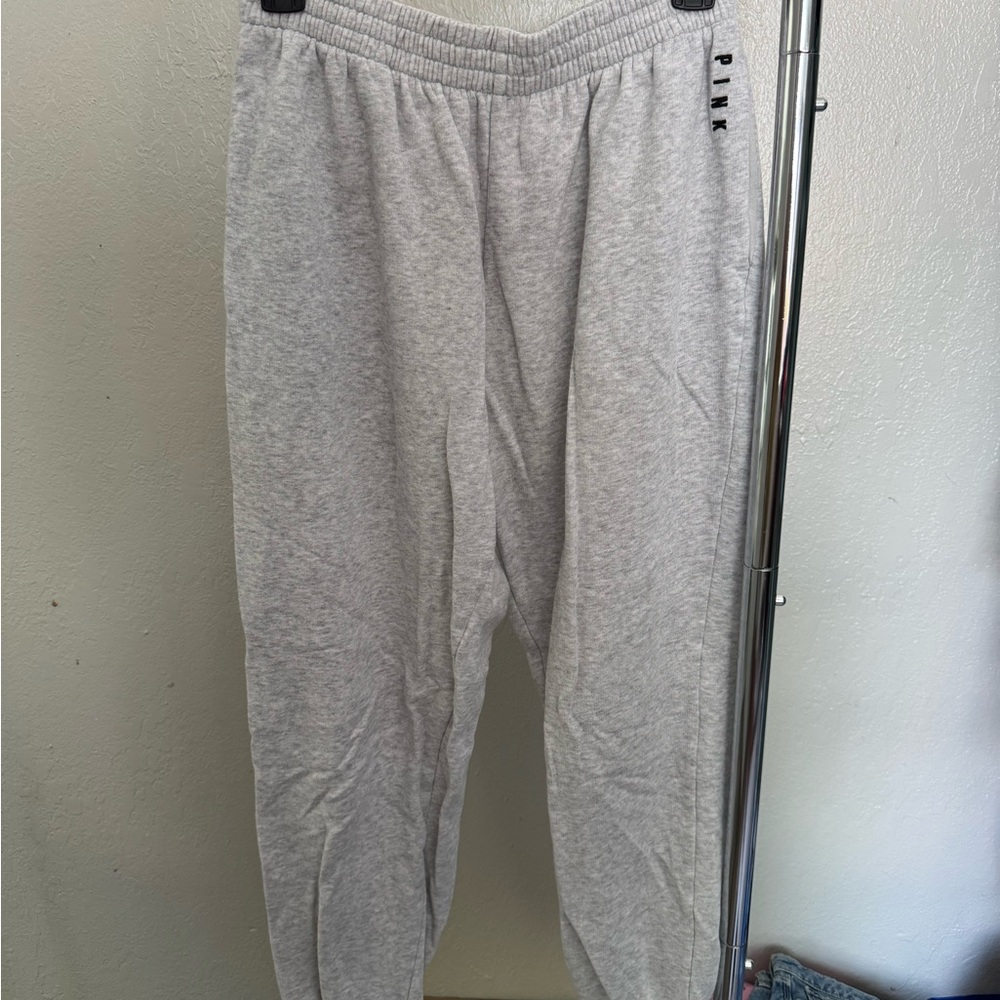 PINK grey sweatpants